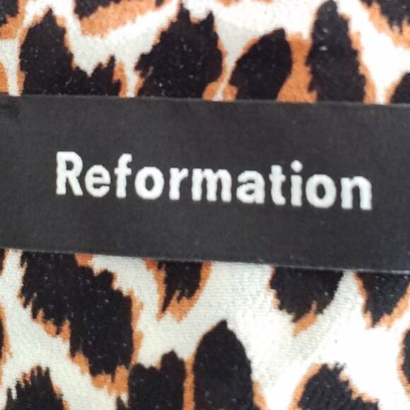 Reformation Womens Size Small Brooke Leopard Mini Long Sleeve Wrap Dress - Picture 5 of 7